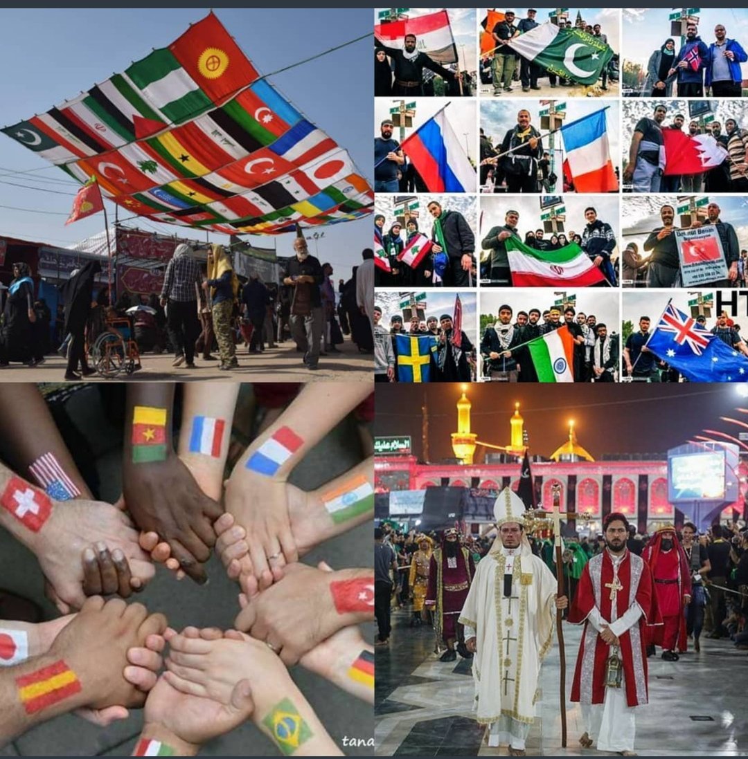 A real example of peace in Arbaeen walk...

#peace
#Arbaeen2021
#Hussain