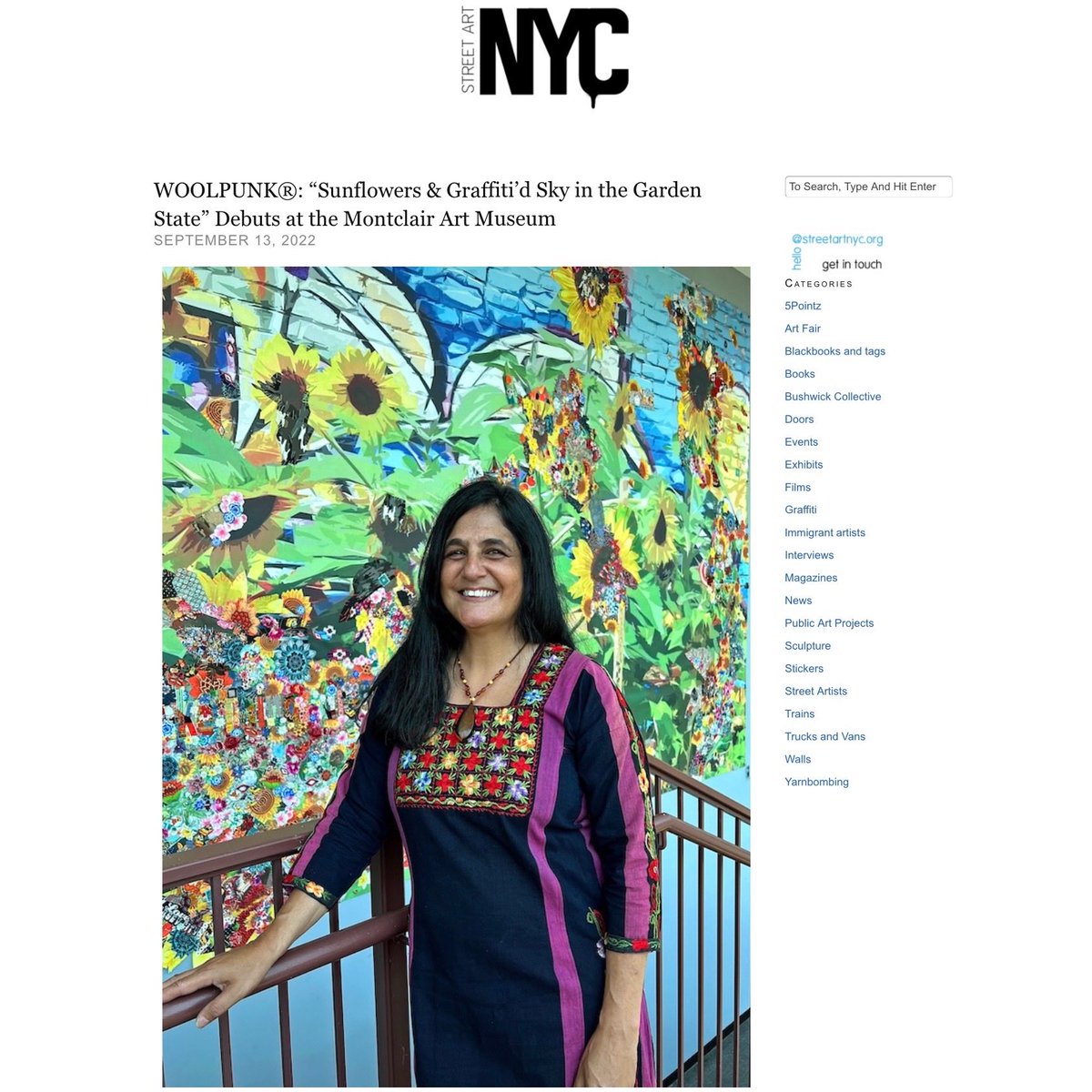 StreetArt_NYC's tweet photo. ⁦@woolpunk⁩ at ⁦@MAMmontclair⁩ #fiberart #environmentallyconscious art #museumexhibition https://t.co/djUpJnfj7d https://t.co/HTo01B8xja