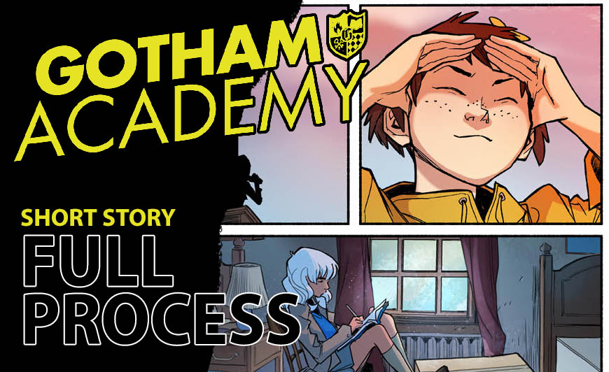 Just posted the full Making Of process for our recent 10-page Gotham Academy story! Become a patron to access it and tons of other posts! karlkerschl.com/gotham-academy…