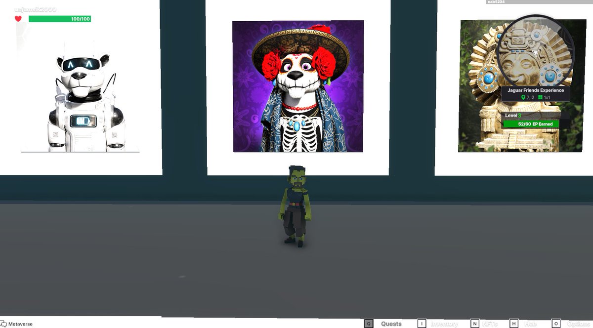 unjumsik2000's tweet photo. @TheSandboxGame @jagfriends_nft I just finished my quest on 
@jagfriends_nft
 experience on the #sandboxalphaS3 for a chance to win a Season 3 Alpha Pass! Here I am in Legendaries Room, check out my screenshot!

#jaguarfriends https://t.co/tyBPxUwkaq