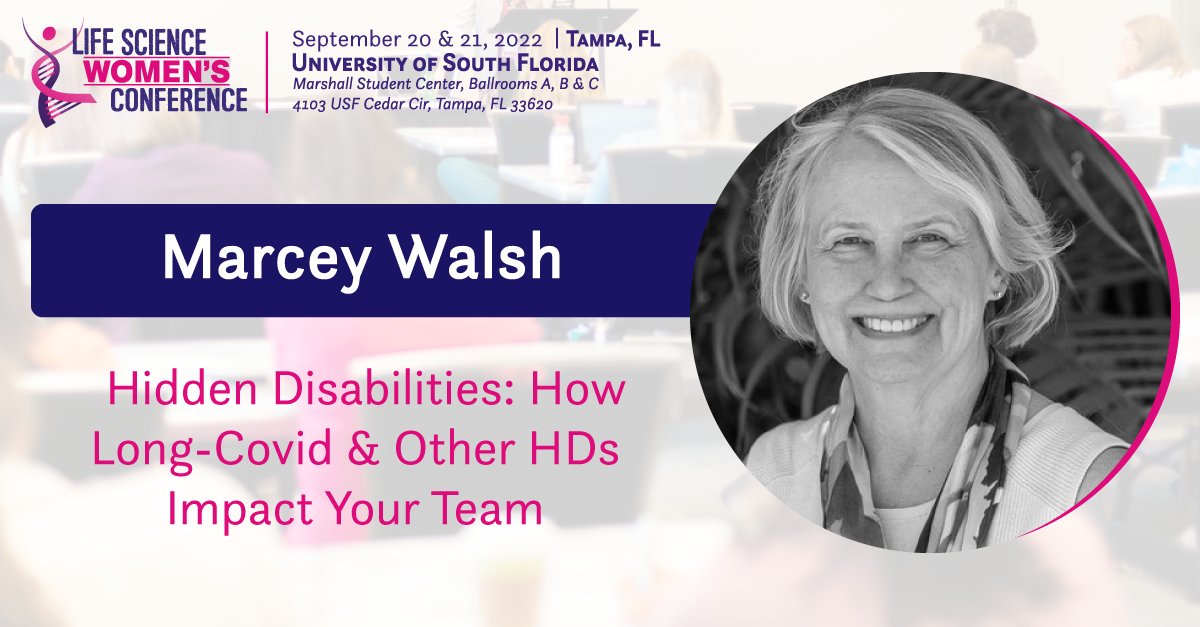 Abilities change. It's important to consider how we support our team as they do.

Join Marcey, Certified @DaleCarengie Instructor for the Course &amp; High Impact Presentations in Tampa FL, for "Hidden Disabilities: How Long-Covid &amp; Other HDs Impact Your Team" bit.ly/lswc2022marcey