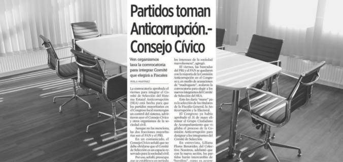 CCivicoNL's tweet photo. #Blogpost El Sistema Estatal Anticorrupción está lejos de ser un espacio para la sociedad civil; pues los requisitos para integrar el Comité de Selección da pie a que perfiles con intereses políticos o partidistas lleguen a ocupar dichos cargos
https://t.co/qDHFNeaQ6d
.
#seanl https://t.co/Os3MY2gtjB
