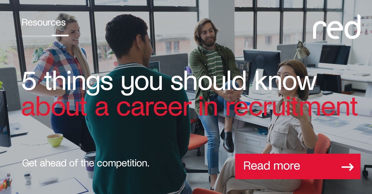 Interested in starting a #recruitmentcareer?  Read the 5 things we think you should now!  Contact us if you're interested to know more. 
redglobal.com/news-blog/5-th…