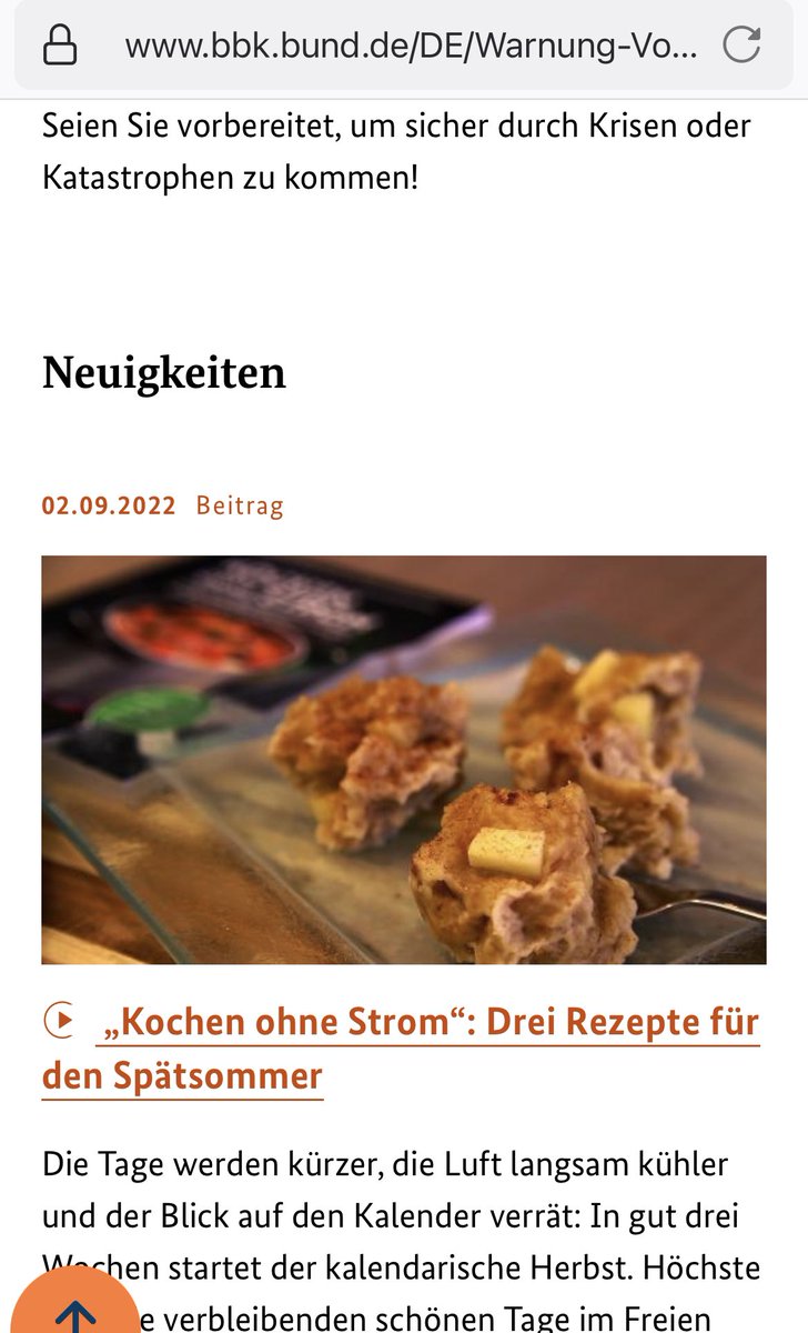 KanutoTakumi's tweet photo. For the German plebs:

Das Bundesamt für Bevölkerungsschutz und Katastrophenhilfe veröffentlicht Rezepte „ohne Strom“
Wir sind so am Arsch und es passiert vor unseren Augen… https://t.co/8wkmXzTQjH