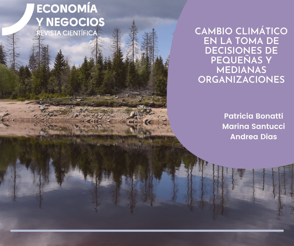 El objetivo de este trabajo es estudiar las percepciones, actitudes y medidas de decisores de pymes en torno al cambio climático. Leer más en: : doi.org/10.29019/eyn.v…
#cambioclimatico #pymes