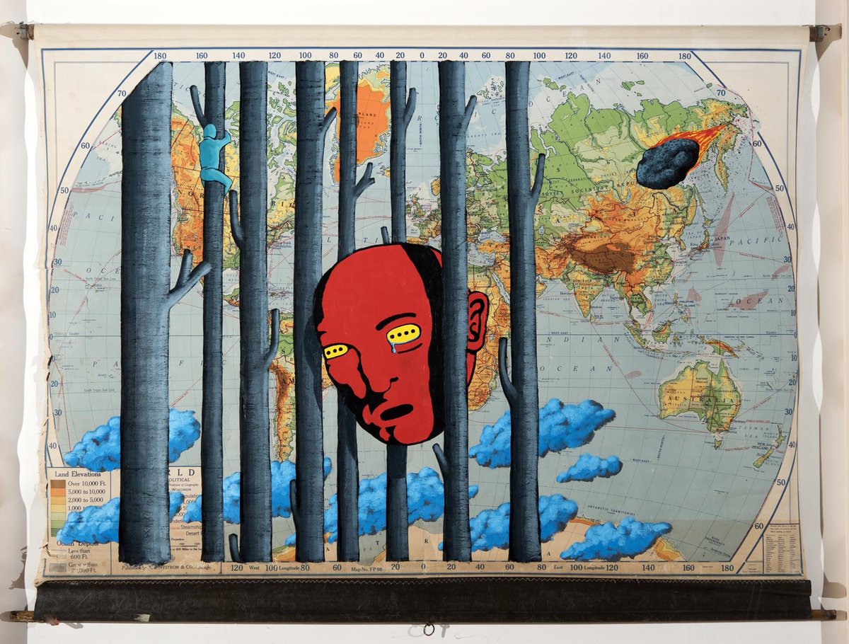 WojFound's tweet photo. David Wojnarowicz's "Untitled (red head on world map)," 1982 appears in “American Stories: Gifts from the Jersey City Museum Collection” open through December 20 at Rutgers' Zimmerli Art Museum
@zimmerliartmuseum @wojfound @ppowgallery #wojnarowicz https://t.co/4QMN5YZU0z
