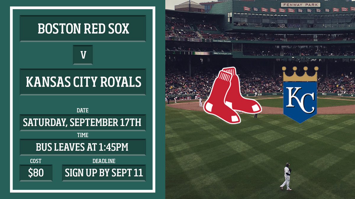 CushingLife's tweet photo. We're taking ourselves out to the ballgame on Saturday! Let's go @RedSox ⚾️ #CushingStudentLife https://t.co/0l81GU8DWR