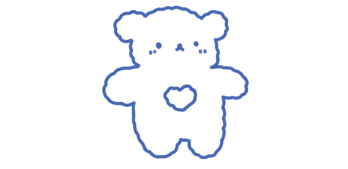 #digital #art #bear #doodles #heart