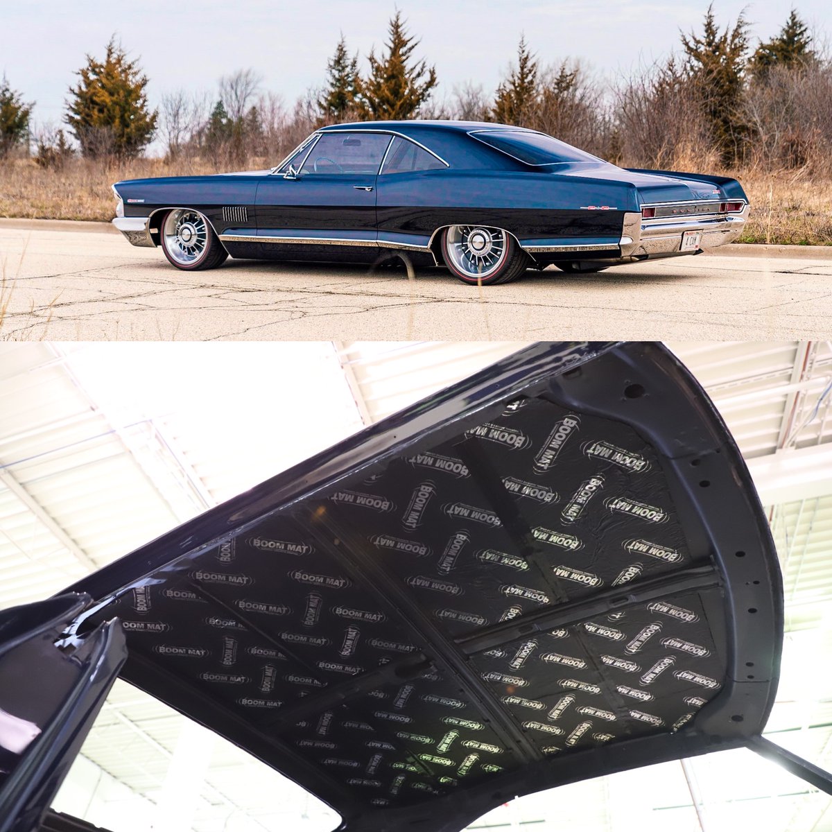 DesignEngInc's tweet photo. First step for a quiet and comfortable interior? Boom Mat.
Barry Blomquist’s ‘65 Pontiac 2+2 built by the one and only Roadster Shop.
See the full build gallery here - https://t.co/WaBasQRGNT
#DesignEngineeringInc #DEI #BoomMat #RoadsterShop https://t.co/iccCCh2LYN