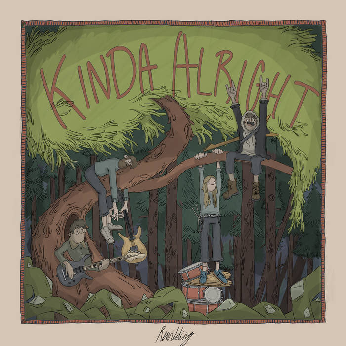 SoundSplitter's tweet photo. Listen to Kinda Alright’s new album, Rewilding! This is a record about growing feral, so put it on, bang your head, rip the sleeves off your t-shirts &amp; run as fast as you can in a circle. https://t.co/5O0lCUk5Rf #newmusic #mathrock #emo #metal https://t.co/bPZNhCBjmg
