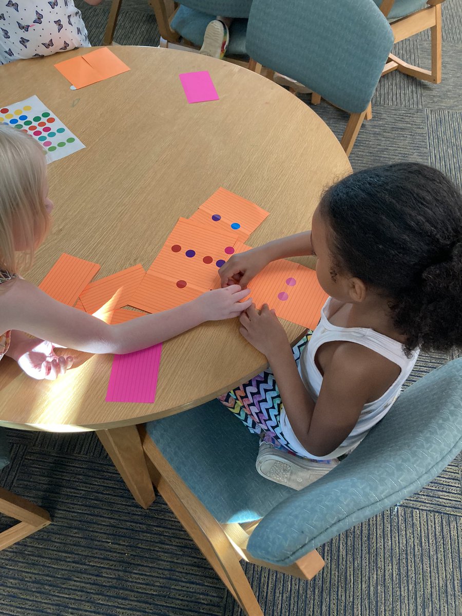MangumElemAP's tweet photo. What can you make with a dot? Our kindergarteners answered that question today by building some dotty structures #dotweek #mangumreads https://t.co/Ag3F1ZFViy