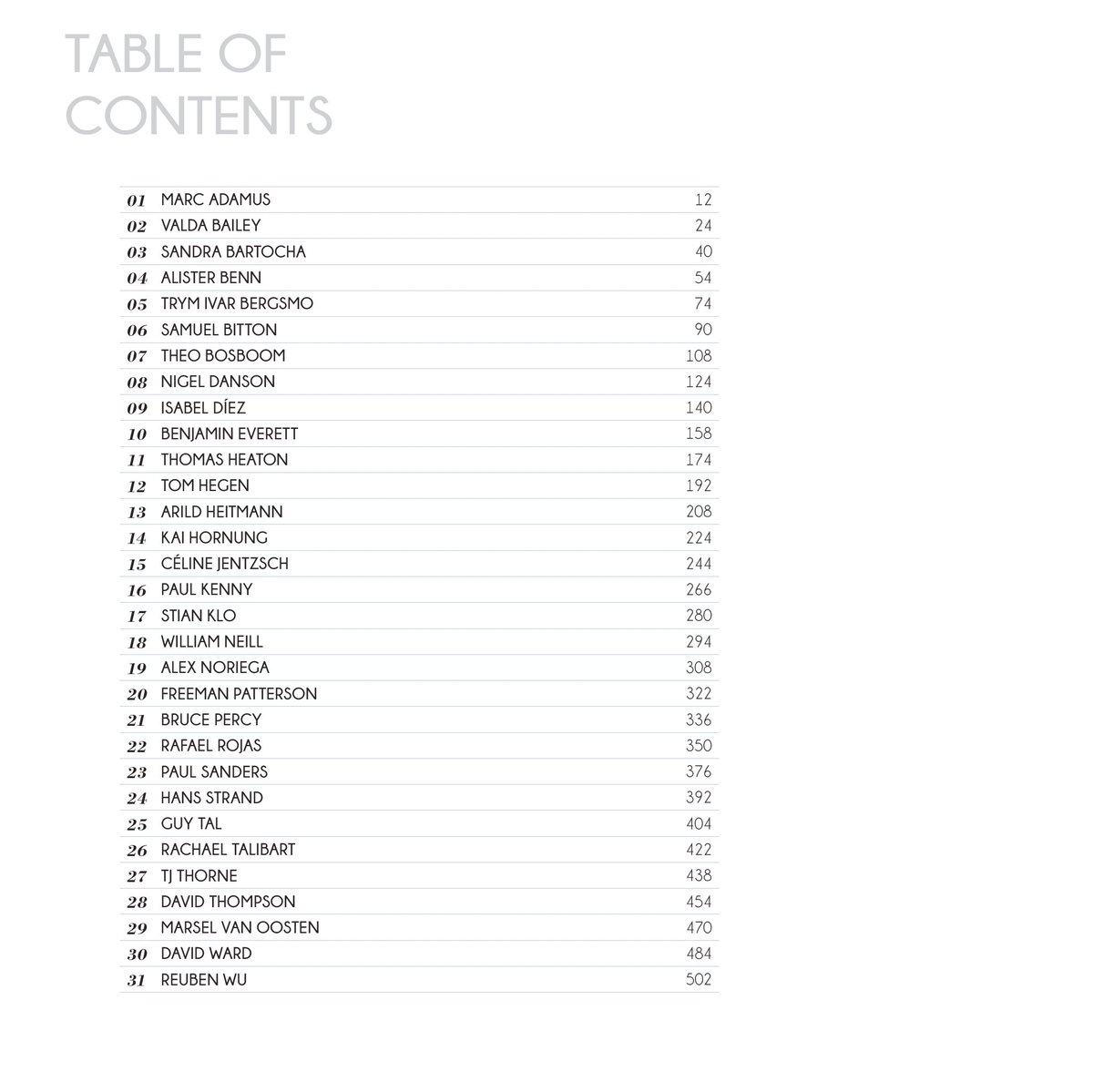 This is the artist’s list from the book #VoiceOfTheEyes As a bonus, we added a list of all the favorite photo books from the artists…