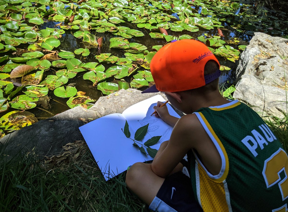 LClarkLSEarts's tweet photo. Arts Integration @MizzouBotanic Wildlife Pond! 2nd graders created observational sketches in field journals with watercolor pencil &amp; pond water to explore the biodiversity of the area #cpsbest #placebasedlearning

@donohoLSEArts @KolLSEArts @LSEArts @cpsfinearts @CPSScience https://t.co/qKo3YUMXn1