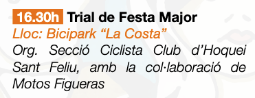 Trial_Legends's tweet photo. 2 Infos sobre Trial en Bici: Trial de Festa Major de Sant Feliu. Si voleu rebre informacio de la Gran Festa del Trialsin i Bike-trial, que se celebrarà el 19 de novembre d'enguany - https://t.co/nMU2KnXbul https://t.co/aAaUvDvGCE