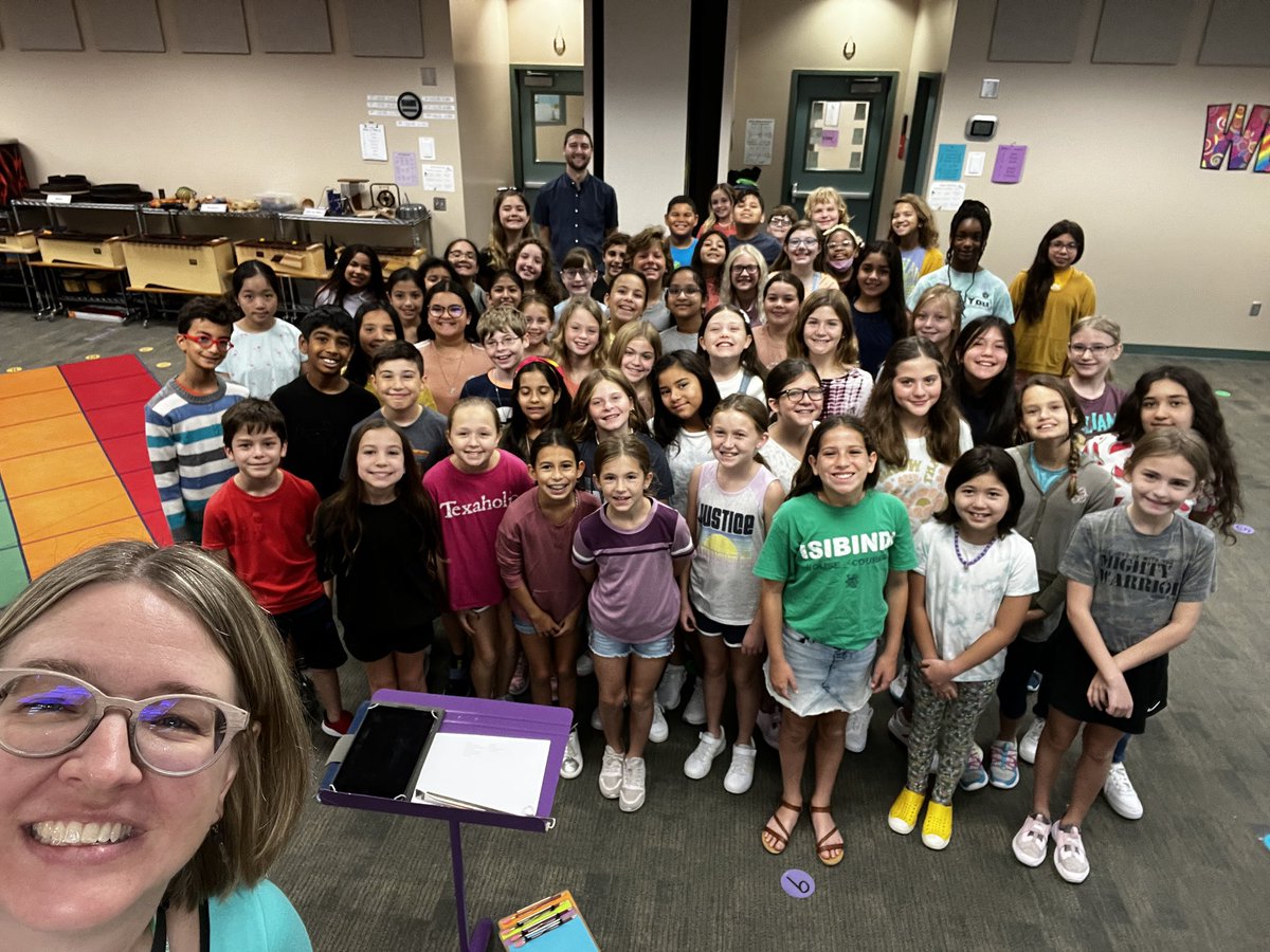 First day of Wrangler Chorale today!! Looking forward to a great year of making music! @JWEKaty #jwepride