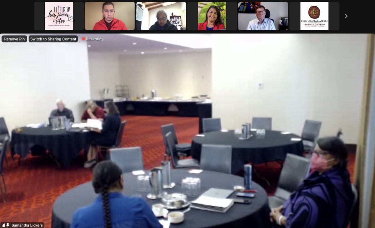 ChiefRoseAnne's tweet photo. .@AFN_Updates Chiefs at the AGA committed to #TruthTransparencyAccountability through Resolution #3. Today is the Chiefs Committee on Charter Renewal’s first hybrid meeting since 2020 where we are advancing these principles. Meegwetch @Khelsilem for co-chairing. https://t.co/esxG7DaRKw