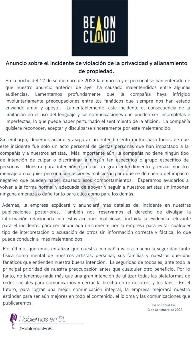 HablemosenBL's tweet photo. //Espacio de Noticias//
#blnews #hablemosenBL https://t.co/BEc1tnFdVK