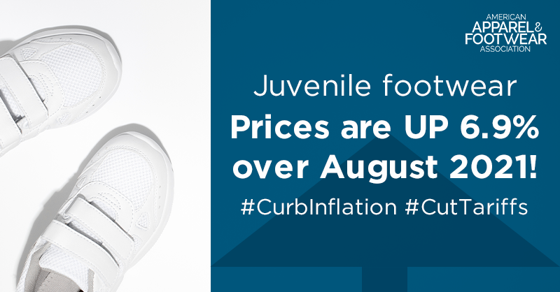 apparelfootwear's tweet photo. Are you surprised? #BackToSchool spending was tough this summer. We all need footwear! Thatโs one reason AAFA is pushing to #CutTariffs & #CurbInflation https://t.co/yMGfjs8PeM