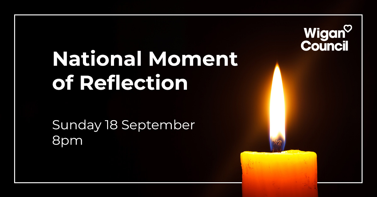 We're inviting residents to take part in a national moment of reflection for HM Queen Elizabeth II at 8pm on Sunday

The silence can be marked at home, with friends and family, out on doorsteps or with neighbours

Find out more 👉 gov.uk/government/new…