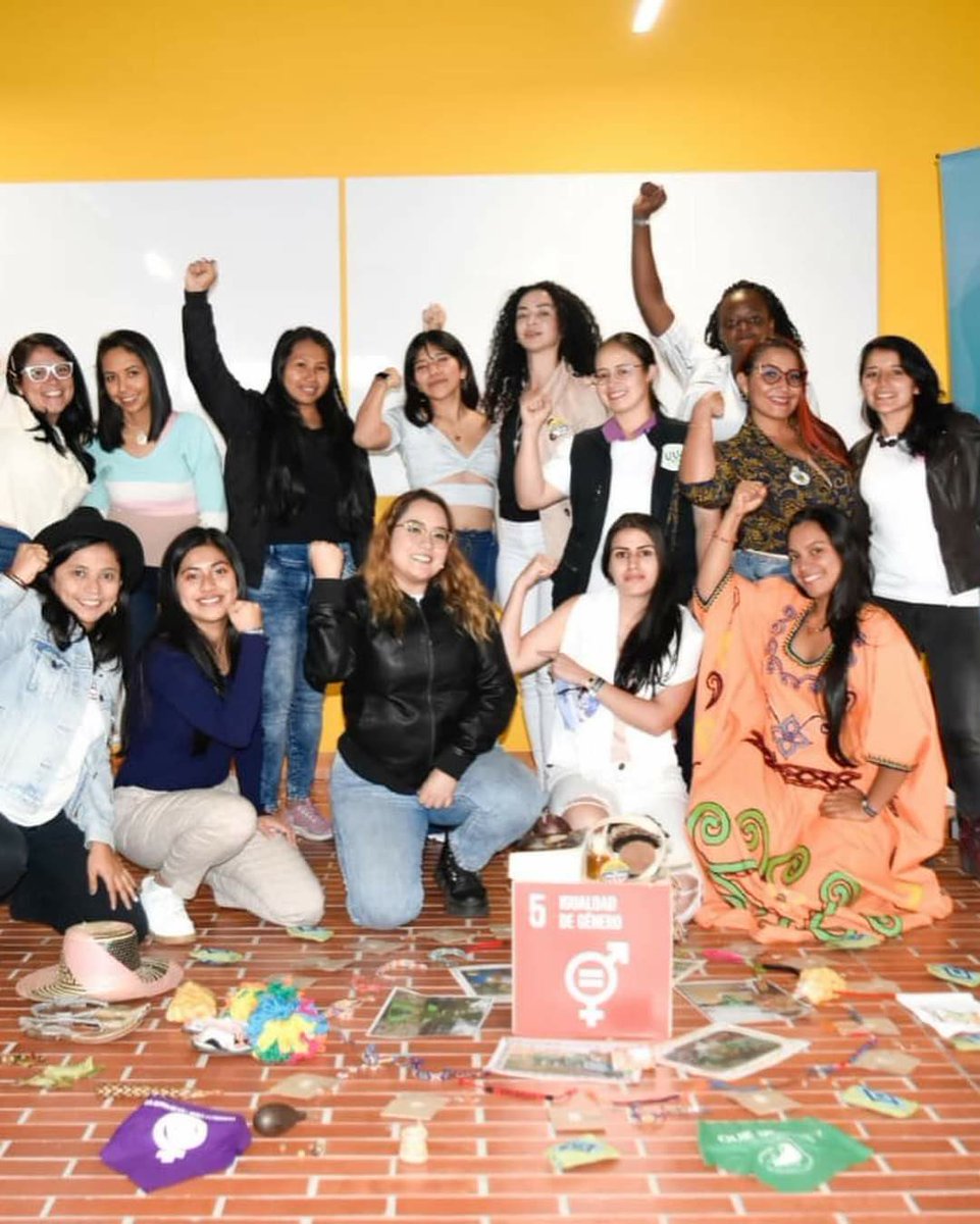 ElianaAriasP's tweet photo. “Women for Climate Justice" that considers the social effects of #GenderEquity in the fight against
#ClimateChange, empowering and training 15 #women leaders from #Colombia strategic socio-environmentalcontexts.
#MXJC 🌍🍃 https://t.co/yeALDRKJod