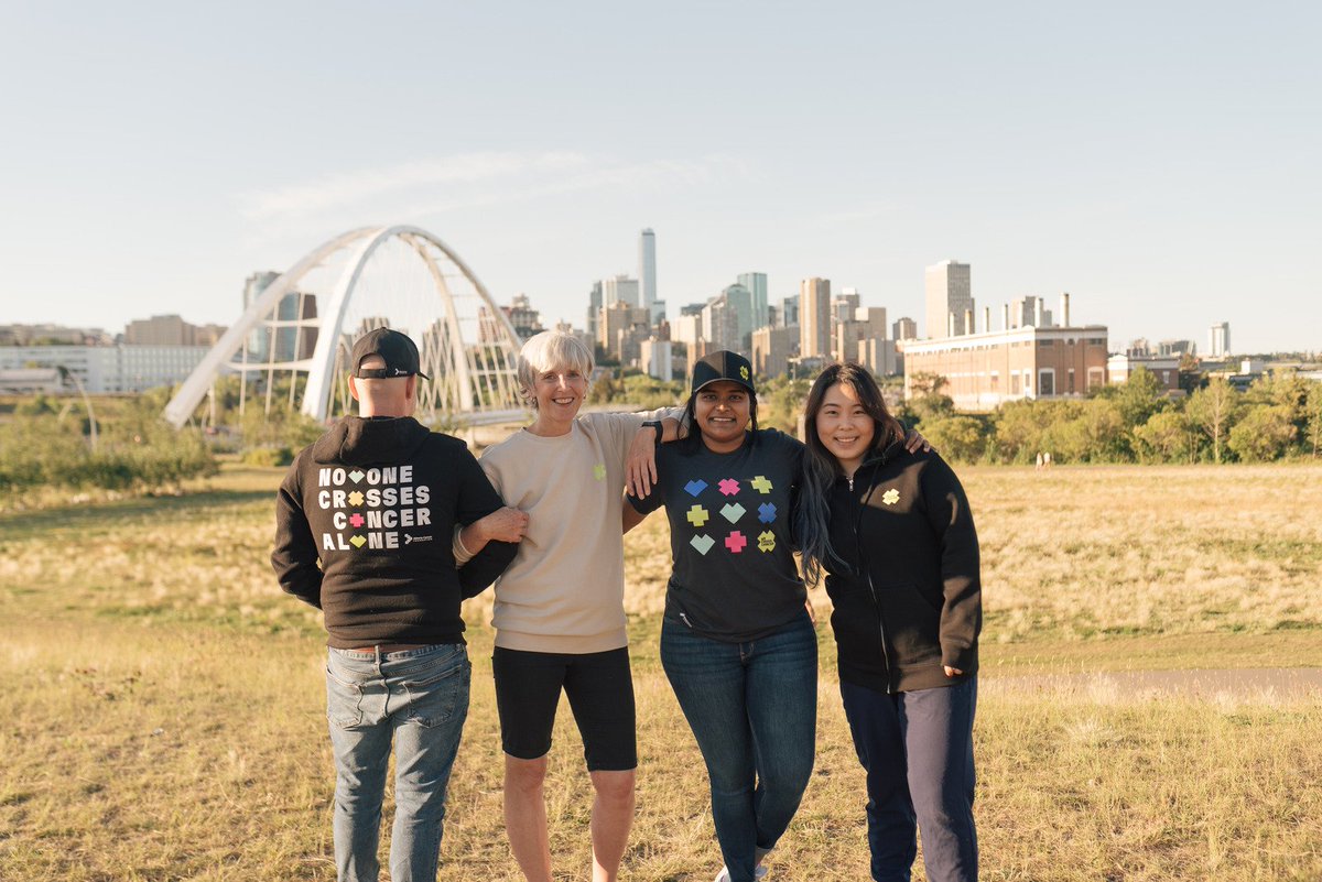 albertacancer's tweet photo. We are excited to announce the launch of our We Cross Cancer apparel line with The Branded Good! All proceeds support the #WeCrossCancer campaign - with a goal of raising $30 million for improvements at the Cross Cancer Institute in Edmonton. 

Shop today: https://t.co/L8RF4gYikb https://t.co/RzCnXjpNOp