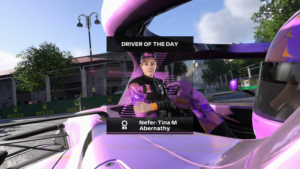 Chris_gosser's tweet photo. My Character @IceborneElectra Driver of The Day thanks to @IceborneTigress for the wonderful picture https://t.co/qVQC5FZFh7