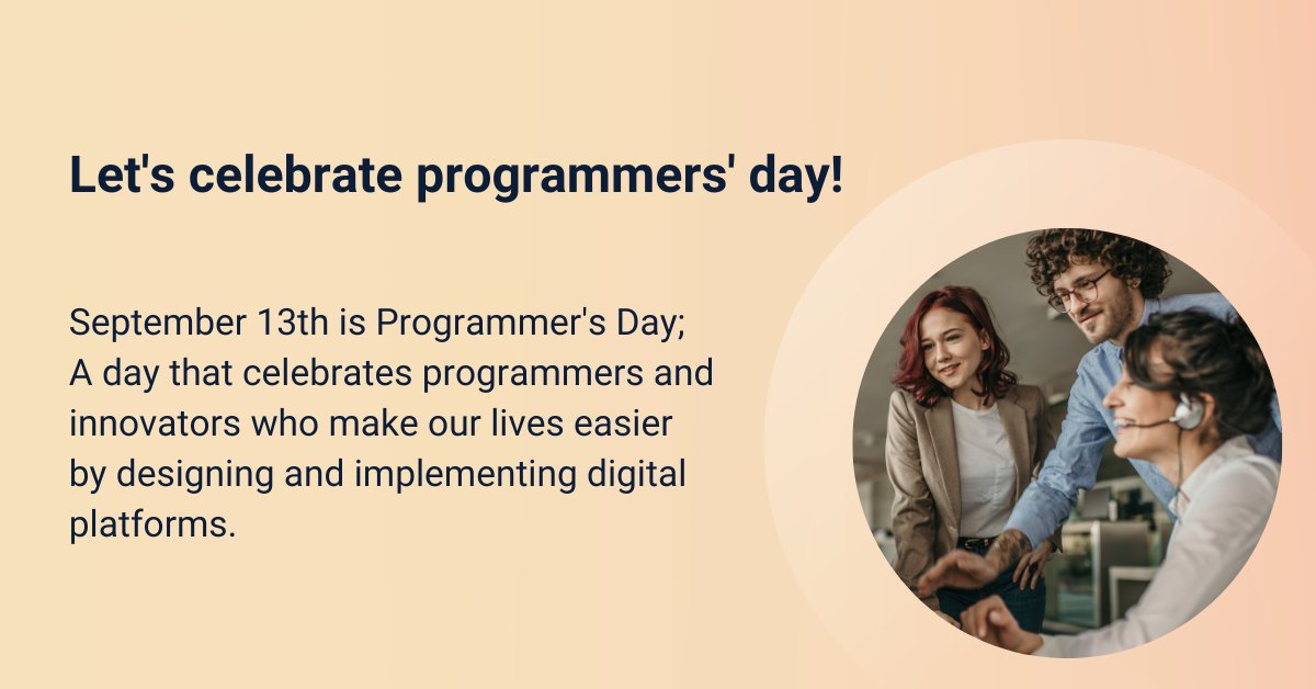 yocalenetwork's tweet photo. September 13th is Programmer's Day 

#yocale #programmersday https://t.co/TlV9Ge1e9w