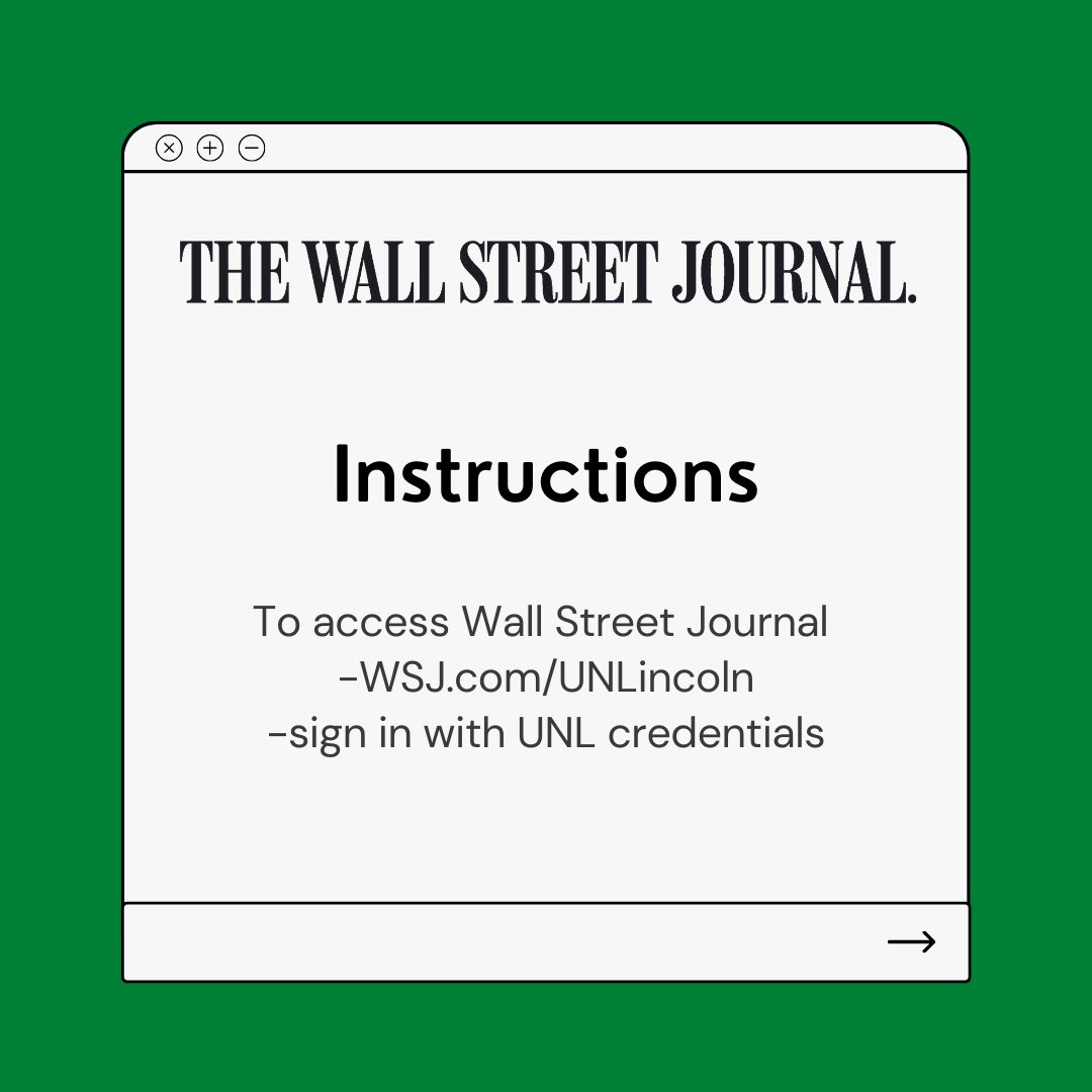 ASUN_UNL's tweet photo. Did you know that as a student you have access to a free subscription to The New York Times, The Wall Street Journal, The Lincoln Journal Star, and the Omaha World Herald ? 

Here are instructions on how to activate your accounts ! https://t.co/EcmFcNsOAC