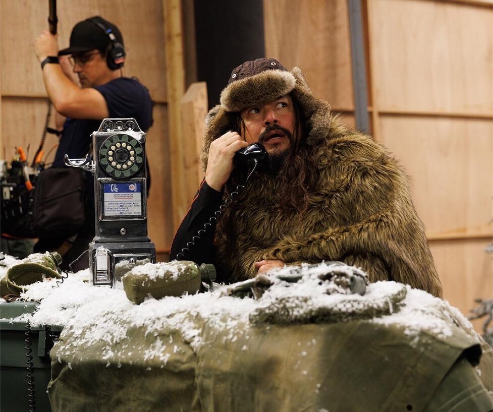 FonHDavis's tweet photo. Repost from @officialginormo
•
Hollywood Legend @fonhdavis battling a giant snow monster. 

Just a normal day at @foncostudios 

#ginormo #comedy #series #scifi #YouTube #creators #miniatures #specialeffects #movie #hollywood https://t.co/5z8TPip1It https://t.co/Yeneb6O2Iw
