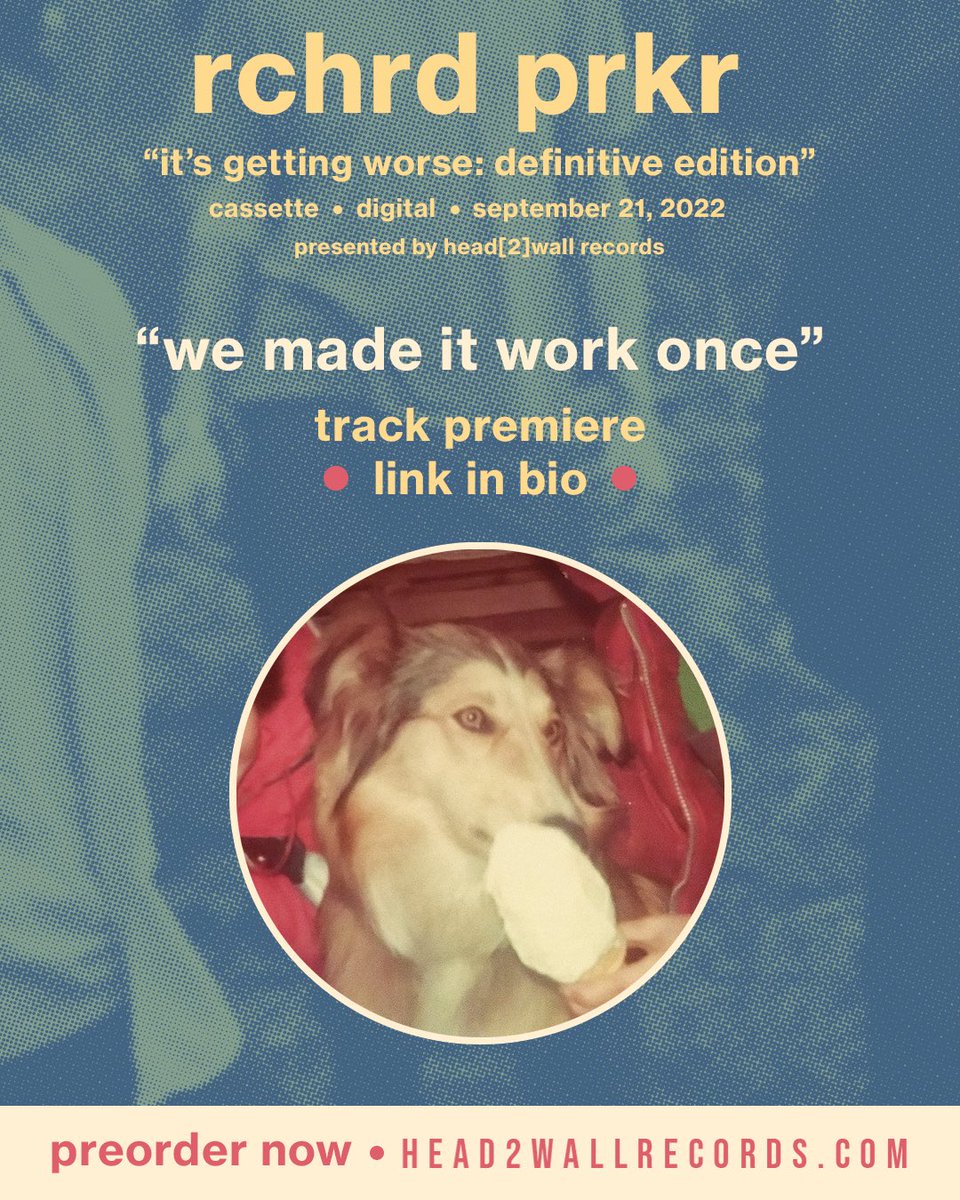 rchrdprkr666's tweet photo. Listen to “we made it work once” now on bandcamp! link in bio. https://t.co/6POQH1AQCk