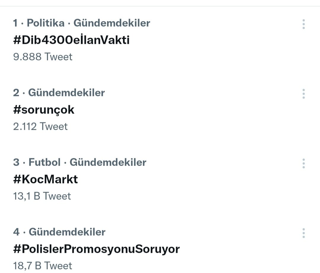Hayatidumrul's tweet photo. Desteğiniz ve emekleriniz için teşekkürler Allah hepinizden razı olsun inşallah
25bin twit ile gündemin 1.sırasına kadar çıktık elhamdülillah..
Yetkililer bizi görüp en kısa zamanda ilan verir inşallah.
@DIBAliErbas @dinckadir43 @akpusmaz
#Dib4300eİlanVakti https://t.co/0zT4pbSCRw