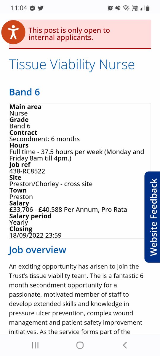 TVNLancashireTeachingHospital (@hospitaltvn) on Twitter photo <a href="/LancsHospitals/">Chorley & Royal Preston</a> staff a great opportunity to join this specialist team and develop your skills and knowledge in all things Tissue Viability. Closes Sunday 18th September <a href="/D19Kathryn/">KathrynDickinson1989</a> <a href="/CatherineSilco1/">Catherine Gregory</a> <a href="/LancsHospitals/">Chorley & Royal Preston</a> staff a great opportunity to join this specialist team and develop your skills and knowledge in all things Tissue Viability. Closes Sunday 18th September <a href="/D19Kathryn/">KathrynDickinson1989</a> <a href="/CatherineSilco1/">Catherine Gregory</a>