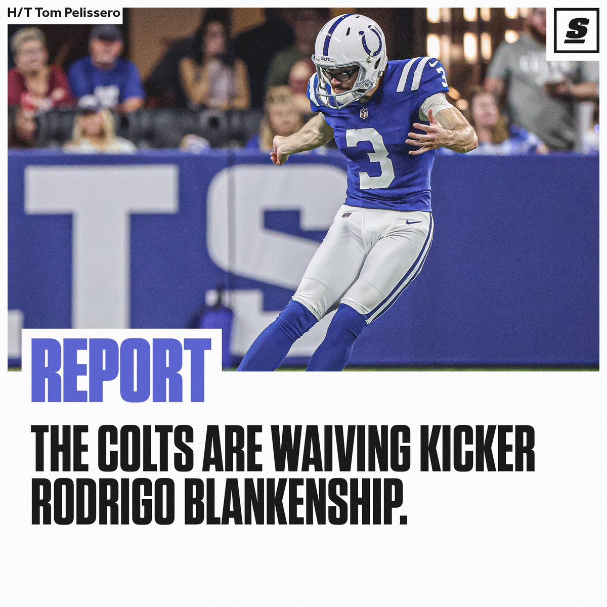 theScore on Twitter: "The Colts have given Rodrigo Blankenship the boot  after he missed a potential game-winning field goal in overtime against the  Texans on Sunday. 🥾 https://t.co/wCQTKiowar https://t.co/H8M3sZtvkH" /  Twitter