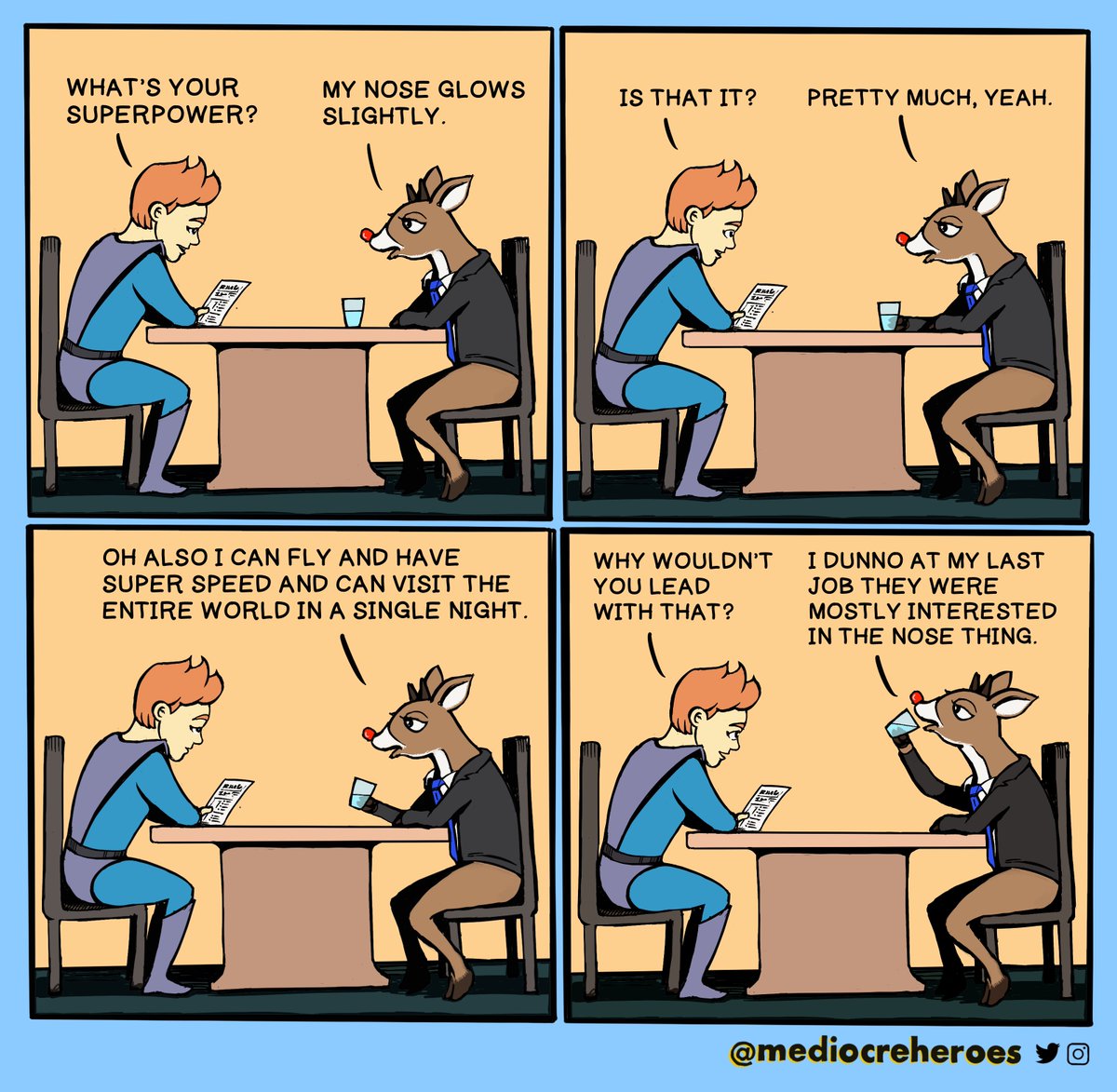 GrimAndGraham's tweet image. Celebrating one year at Mediocre Heroes!
Thank you for supporting us, we wanted to share our favorites!
We’ll be taking a break, returning in Oct, because we’re working on something BRAND NEW!
Let us know your thoughts, favs, and stick around, we’re excited to share what’s next!