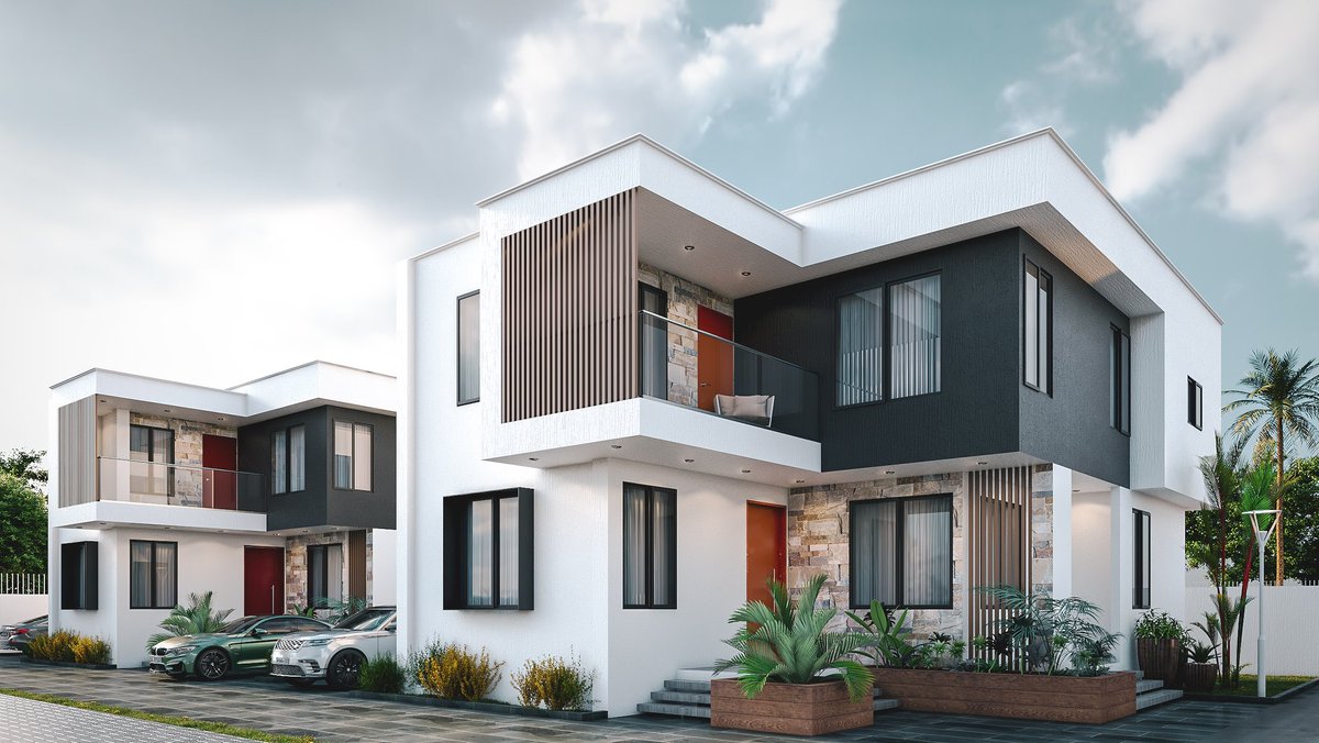 Newnichomes's tweet photo. The Nook. 🔲
East Legon Hills, Accra.

This house offers a virtually blind facade that encourages discovery and curiosity. The created brown fins in the white mass gives  a hint of the beautiful scenery as we approach the building. 
#architecture #archdaily #RealEstate #accra https://t.co/2Qw4uY16hJ