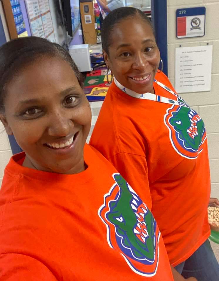 G_ButtsConner's tweet photo. It's Spirit Day!!! Of course we have to represent our Gators! 💙🧡🐊🐊 @JacksonDebria @connerdavid123 https://t.co/57Aa5JaQuB