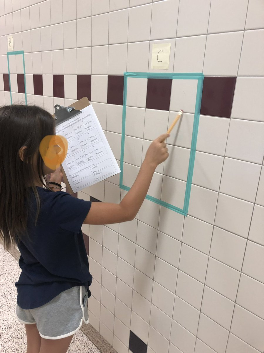 Finding area at WhES in the halls today