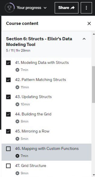 KobusScheltema's tweet photo. 79/100 in Elixir practiced image manipulation, Map and Keyword Lists. Got stuck on some depreciated code chuck_while will hopefully be the solution tomorrow. #100DaysOfCode https://t.co/mHYV3iiERX