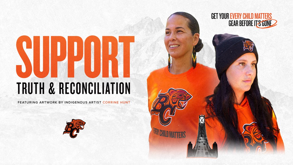 The first 10,000 fans at our Orange Shirt Day game will get a FREE shirt featuring Corrine Hunt's logo 🧡

🏈🎟 bit.ly/3BDFeiU

Want NEW Orange Shirt Day MERCH before the game? 100% of the proceeds benefit Indigenous organizations &amp; programs:

🧡 bit.ly/3Bc3dUM