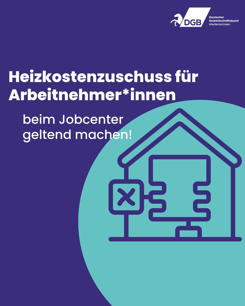 dgb_nds's tweet photo. Beschäftigte, die Heizkosten nachzahlen müssen, können einen Rechtsanspruch auf Erstattung durch die Jobcenter haben. Diese Hilfe kann ein Rettungsanker sein &amp; sollte genutzt werden. Niemand, der durch Nachzahlungen wegen hoher Energiepreise in Not gerät, muss sich dafür schämen. https://t.co/mlXwkqcX9U