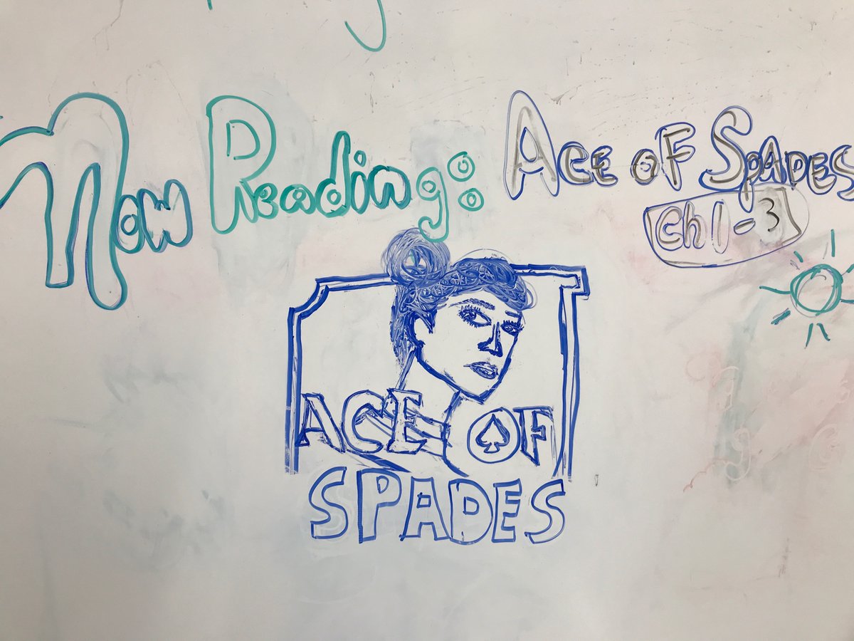 EastsideMHSLib's tweet photo. Book club now starting  Ace of Spades! Join us on Tuesdays during lunch @EastsideECHS @AustinISDLibs https://t.co/vB2y7npdVm