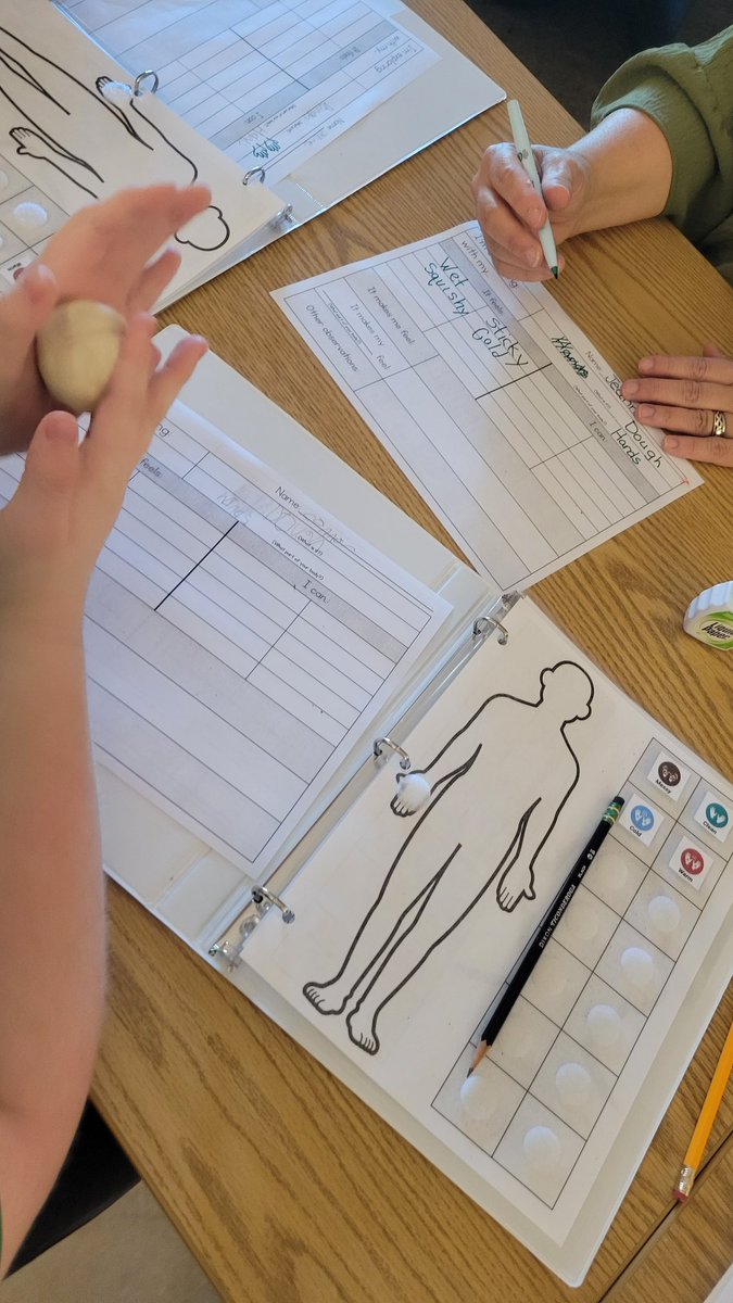 MrsTruska's tweet photo. Did you know that being able to notice and respond to sensations in our body (interoception) can help people with autism and I/DD to better understand emotions? We're working with our SLP and O/T to build language and sensory understanding each week! https://t.co/EHUpHd34ct