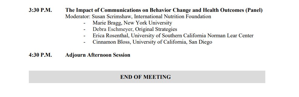 Bruce Y. Lee (@bruce_y_lee) on Twitter photo The final panel of the workshop will be moderated by Susan C. Scrimshaw, former President, <a href="/SimmonsUniv/">Simmons University</a> ft. <a href="/MarieABragg/">Marie A. Bragg, PhD</a> <a href="/nyuniversity/">New York University</a> Debra Eschmeyer who previously led <a href="/MichelleObama/">Michelle Obama</a> <a href="/letsmove/">Let's Move! (NARA)</a> Erica Rosenthal <a href="/USCAnnenberg/">USC Annenberg</a> <a href="/LearCenter/">Norman Lear Center</a> & <a href="/CinnamonBloss/">Cinnamon Bloss</a>, <a href="/UCSanDiego/">UC San Diego</a> The final panel of the workshop will be moderated by Susan C. Scrimshaw, former President, <a href="/SimmonsUniv/">Simmons University</a> ft. <a href="/MarieABragg/">Marie A. Bragg, PhD</a> <a href="/nyuniversity/">New York University</a> Debra Eschmeyer who previously led <a href="/MichelleObama/">Michelle Obama</a> <a href="/letsmove/">Let's Move! (NARA)</a> Erica Rosenthal <a href="/USCAnnenberg/">USC Annenberg</a> <a href="/LearCenter/">Norman Lear Center</a> & <a href="/CinnamonBloss/">Cinnamon Bloss</a>, <a href="/UCSanDiego/">UC San Diego</a>
