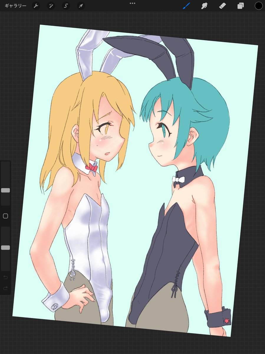 全然進んでない絵でもこっしょり上げとくか。おたおめ絵も描けてなかったしな。 