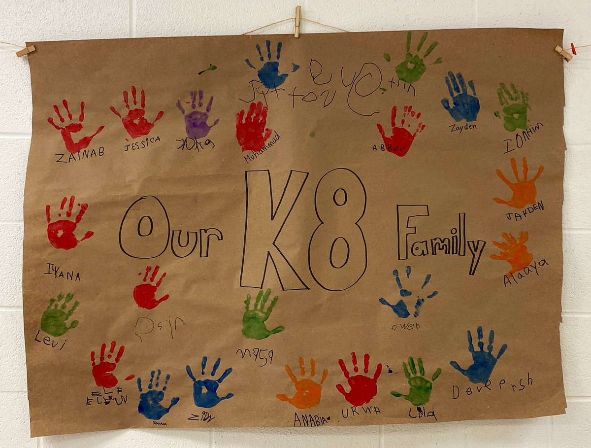 Co-creating pieces that represent the students shared space is important in building a classroom community 💕