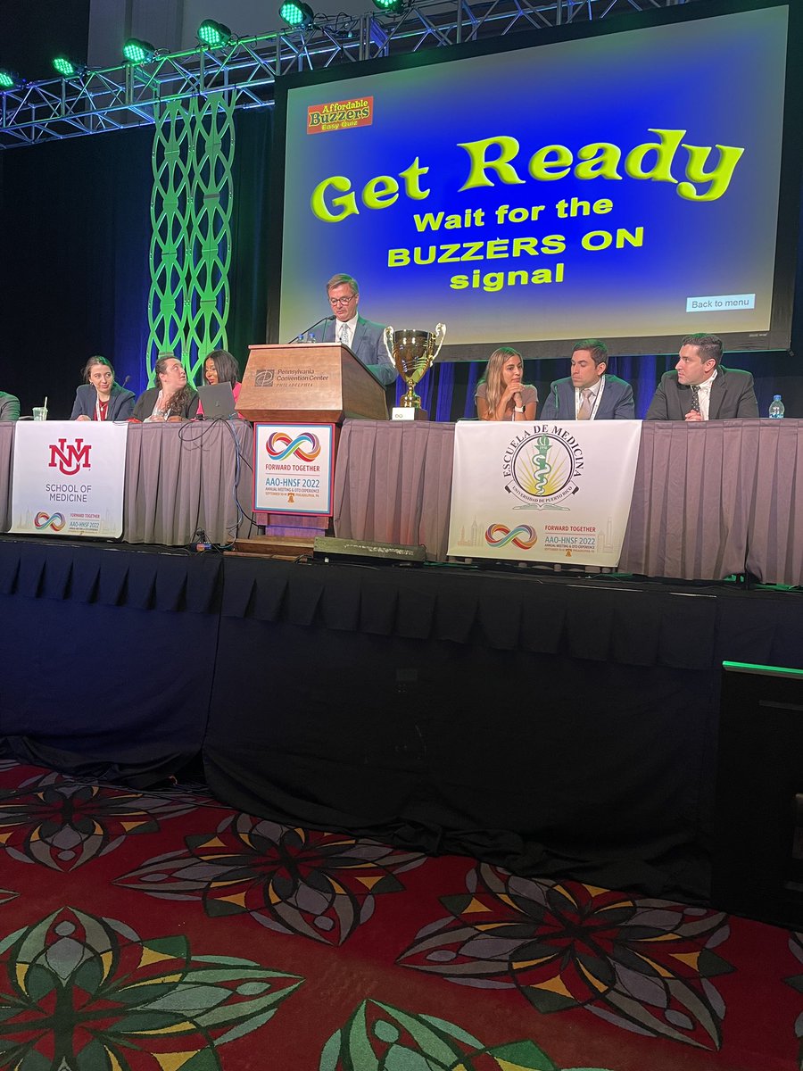 Moments from todays Academic Bowl hosted by our very own Dr. Richard Smith! #OTOMTG22