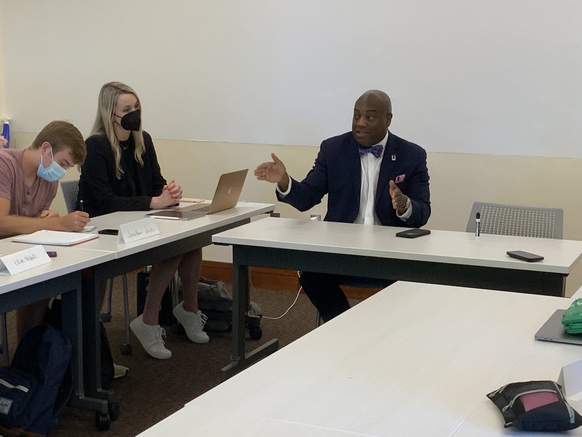For my newswriting class, <a href="/MarkAMiddleton1/">Mark A. Middleton</a> talked with students about ShotSpotter, the promise and challenges of growth, and how big a presence <a href="/Meta/">Meta</a> will have in Durham.