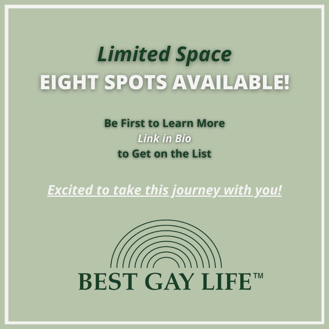 One of the most challenging things many of us faced as young gay people was not truly feeling a part of a community. So I’m excited to start BEST GAY LIFE Group Coaching. Just click the LINK IN BIO to sign up for the waitlist or to get more info soon! #BestGayLife #LGBTQ #Pride