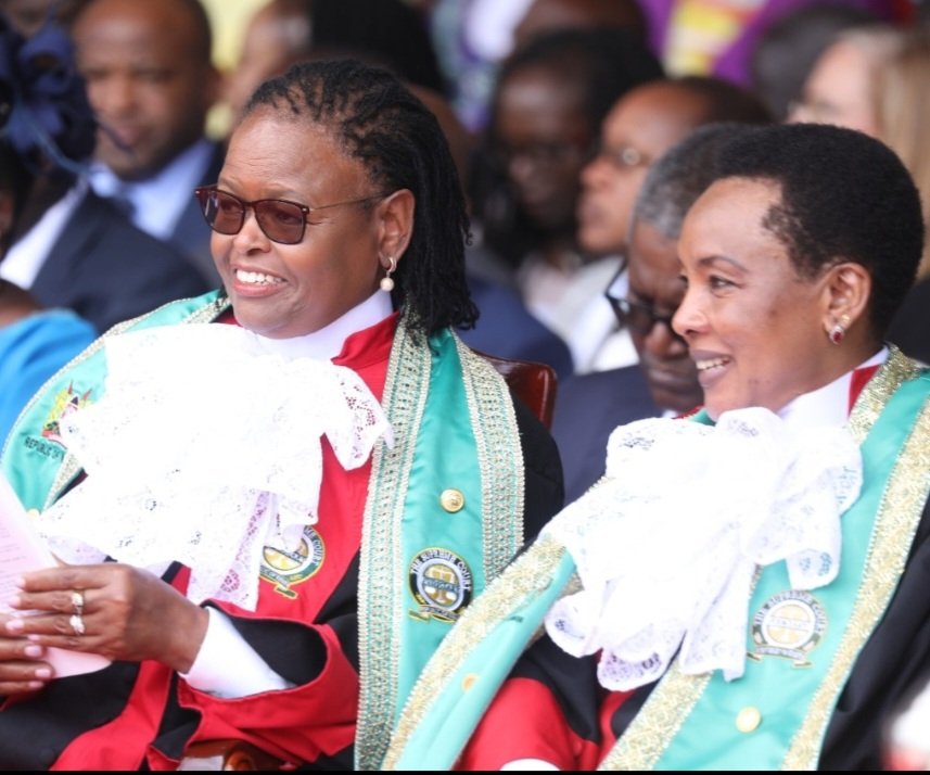 Hon Justice Martha Koome, Chief Justice and President of the Supreme Court of Kenya and Hon Lady Justice Philomena Mwilu, Deputy Chief Justice and Vice President of the Supreme Court of Kenya.