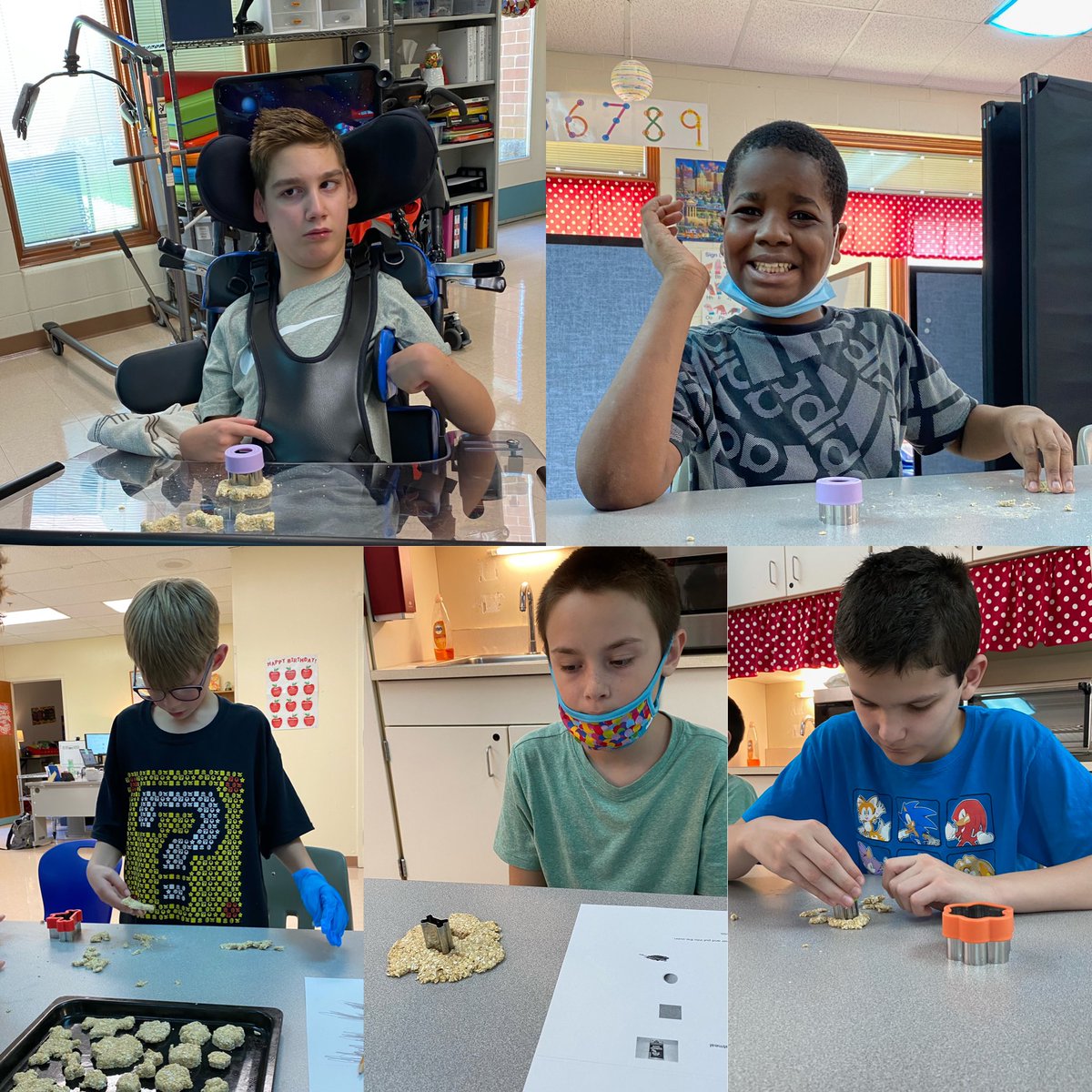 Making dog bones in room 111.